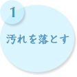 汚れを落とす